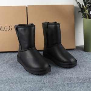 <span class=keywords><strong>Botas</strong></span> de Nieve de Alta Calidad para <span class=keywords><strong>Mujer</strong></span>, Botines de Invierno, Estilo <span class=keywords><strong>UGG</strong></span>, Parte Superior de Cuero Genuino, Forro de Lana, Antideslizantes - Product Image 4