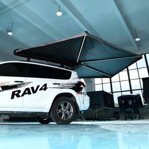 Pare-soleil de voiture imperméable à ouverture rapide en forme d'éventail sans poignée de support, modèle à double poignée 270 degrés - Product Image 1