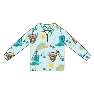 プレミアムカスタムパターン子供用長袖トップコート快適コットン生地ジッパー付きデザイン子供服 - Product Image 3