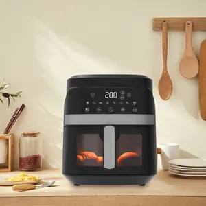 Electrodomésticos Venta caliente pequeña cocina 5.5L1500W freidora de aire inteligente Sartén