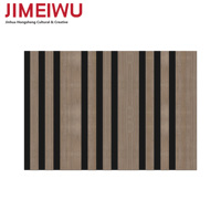 Panneaux insonorisants JIMEIWU, haute absorption acoustique, ignifuges, écologiques, résistants à l'humidité, décoration intérieure, panneaux en bois MDF