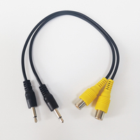 Câbles audio personnalisés stéréo 2,5 mm 3,5 mm mono mâle prise jack alimentation RCA AV AUX