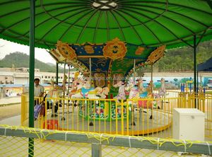 Manège intérieur à 16 places pour parc de trampolines, parc sportif, manèges de fête foraine, en fibre de verre, métal et acier - Product Image 2