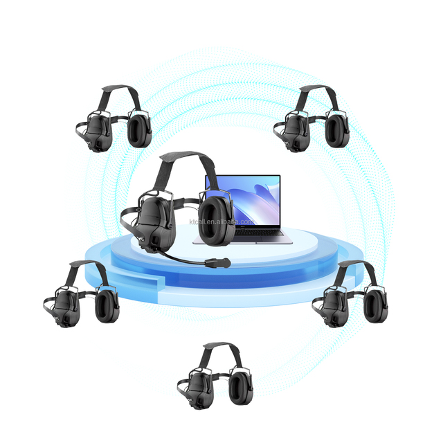 OMFOX KTC300MH Wireless Mesh Self-organizing Noisy Reduction One-to-many for Electric Power Construction Site Headphones