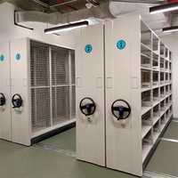 Étagères mobiles en métal modernes à haute densité, 6 niveaux, écologiques, durables, design autoportant pour bibliothèque, rangement multi-usages