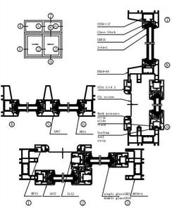 Finestre e Porte Scorrevoli in <span class=keywords><strong>PVC</strong></span> a Doppio Vetro, Resistenti agli Uragani, con Profilo UPVC Antivento per le Bahamas - Product Image 4