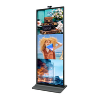 Plein affichage annonçant le signage de Digital avec la caméra et le microphone à AI interactif
