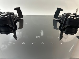 OEM Reversible LPG/<span class=keywords><strong>Gas</strong></span> Natural Mesa Insertar 2 Modelo Doble Quemador Pulso Estufa de Encendido con Pantalla Táctil para Uso Doméstico - Product Image 3