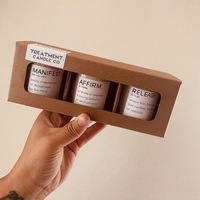 Cajas de velas de perfume de cartón personalizadas con logotipo de lámina UV en relieve laminación mate e incluye embalaje de papel de tapa