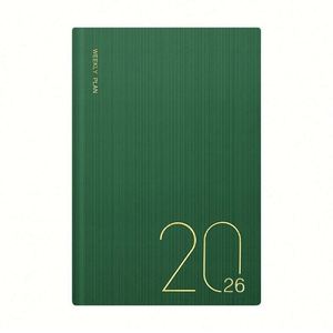 Spanish Pu Leather <b>A5</b> Daily Dated <b>Diary</b> Agenda Mensual Vintage Em Ingles Private Label Custom Journals and Planners 2026 - Product Image 1