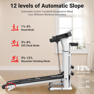 Mesin Treadmill lari kebugaran komersial alat olahraga kantor warna kustom senyap berjalan Gym - Product Image 4