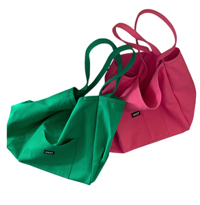 Sac fourre-tout en toile écologique, en coton, tissu coloré et épais, sac de courses multi-usages - Product Image 3