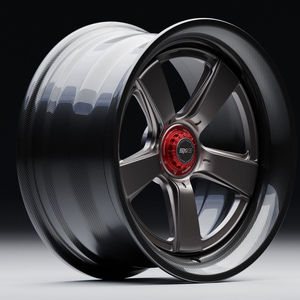 Ruedas de bloqueo central de dos piezas de fibra de carbono SYAC, ruedas de coche de pasajeros personalizadas para Lamborghini <span class=keywords><strong>AstonMartin</strong></span> - Product Image 1