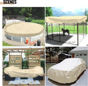Bâche PE personnalisée avec logo, <span class=keywords><strong>pour</strong></span> extérieur, camion, barbecue, haut-parleur, imperméable et résistante aux UV - Product Image 6