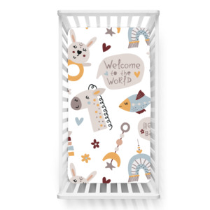 Protectores <span class=keywords><strong>de</strong></span> cama para bebés, sábanas <span class=keywords><strong>de</strong></span> algodón orgánico 100%, Súper suaves y transpirables - Product Image 4