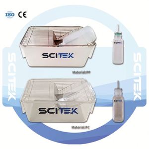 SCITEK MC-R5 <b>Mouse</b> Cage PP & PC Cage Box with 200ml/500ml Water Bottle OEM Customizable for Biological Experiments - Product Image 5