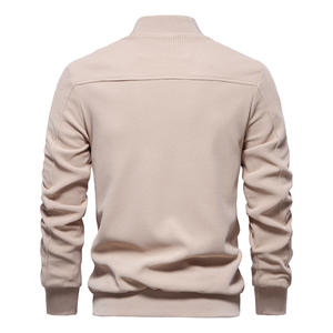 Chaqueta Casual con Cuello Alto y Cremallera de Color <span class=keywords><strong>S</strong></span>ólido, Cortavientos para Hombre, Moda Sehe - Product Image 2
