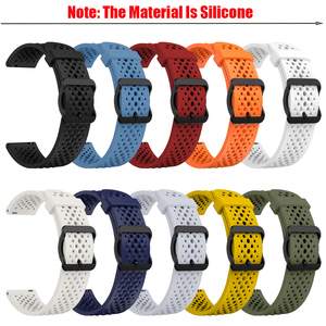 Correa de silicona transpirable de 22mm para <span class=keywords><strong>Huawei</strong></span> <span class=keywords><strong>Watch</strong></span> <span class=keywords><strong>GT</strong></span> <span class=keywords><strong>Runner</strong></span> 2 GT6 6Pro GT5 GT4 <span class=keywords><strong>46mm</strong></span>, pulsera de repuesto para Galaxy <span class=keywords><strong>Watch</strong></span> 3 45mm <span class=keywords><strong>46mm</strong></span> - Product Image 2