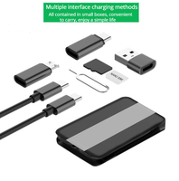 Kit de câbles de charge multifonctionnel 5-en-1 60W 3A avec boîte de rangement, charge rapide, support de téléphone et adaptateur – Vente en gros