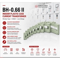 Transformateur de courant BH-0.66 II 0.66kV 5A de type fenêtre, boîtier plastique intérieur CT avec ouverture de 30x30 à 225x65