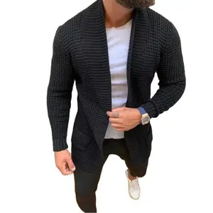 Venda quente moda camisolas masculinas inverno atacado camisolas de malha personalizado camisola de manga comprida homens