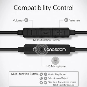 Langsdom — écouteurs filaires E6t, casque d'écoute de Type C, oreillettes Usb pour téléphone portable, meilleure qualité, nouvelle collection - Product Image 5