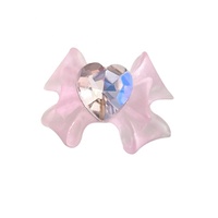 Paso Sico 14 couleurs Ruban coloré Design transparent en résine Pierre cœur Breloques DIY pour nail art Accessoires de manucure