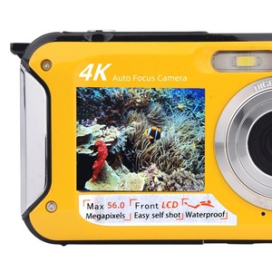 กล้องใต้น้ำ XHX 4K 56MP ออโต้โฟกัส กันน้ำ หน้าจอคู่ กล้องดิจิตอลสำหรับเซลฟี่และดำน้ำ - Product Image 2