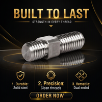 Custom Stainless Steel Manufacturers Left Right Threaded Double Head Thread Rod bar Stud Bolt