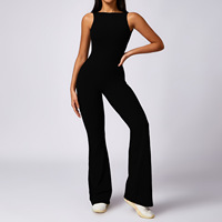 Vêtements de sport vendeurs en gros Conjuntos Deportivos Mujer 78 Polyamide et 22 Elasthanne évider Body Spandex Jumpsuit