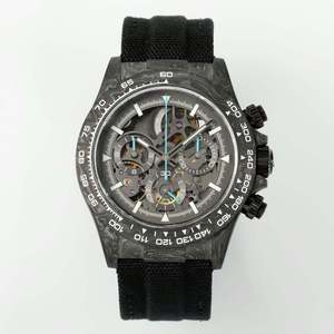 Montre de luxe pour homme à mouvement mécanique automatique tourbillon, calendrier perpétuel, réserve de marche, acier inoxydable 22 mm - Product Image 1