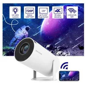 HY300 Projector Android 11 Dual Wifi6 Digital Smart Mini Short Throw 4k Laser Portable Projector