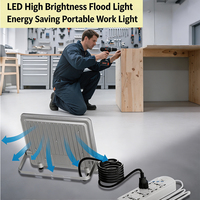 Lámpara de Trabajo LED de Aluminio de 30W, 36 Chips, 3000lm, Disipación de Calor, 220V, para Garaje, Taller, Exteriores