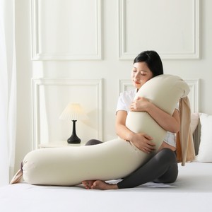 Almohada de Maternidad y Embarazo Moderna, Rectangular, Multiusos, de Spandex, con Soporte Cómodo para Vientre y Cintura - Product Image 4