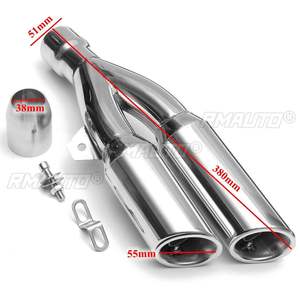 Tubo de Escape Universal para Motocicleta de 38-51 mm, Silenciador GP para Scooter, Tubo de Doble Punta para Honda, Kawasaki, Suzuki - Product Image 2