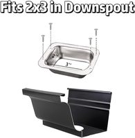 2*3 Zoll Aluminium-Fallrohr, Gestanztes Blechteil, Dachrinnen-Entwässerungssystem-Zubehör