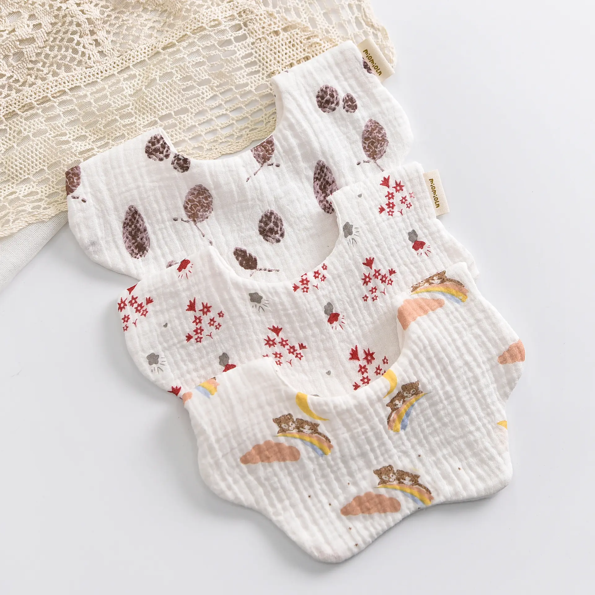 Fabrik Großhandel Einzelhandel muslimische Babybögen BPA-frei 100% Baumwolle neugeborene Babybögen Kleinkinder Babybloodenhandtuch