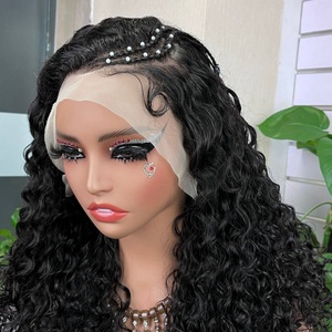 Peluca de Cabello Humano 100% Virgen con Ondas de Agua 13*4, Color Natural, Super Doble Trama - Product Image 3