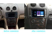Autoradio Android 14 2DIN 9 pouces avec lecteur vidéo, GPS, DSP et aide à la marche arrière pour Mercedes Benz ML GL ML280 W164 ML350 ML500 GL320