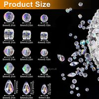 Cristal Rondelle Lumière Gemmes Lâche AB Perles Cristal Clair Perles De Verre Artisanat À Facettes Brillant Perles Bijoux DIY Collier