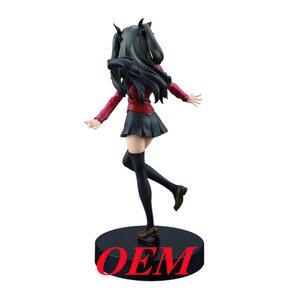 Figurine de jeu vidéo Tohsaka Rin Fate/<span class=keywords><strong>Stay</strong></span> <span class=keywords><strong>Night</strong></span> du Japon, modèle de présentation de bureau 20 cm en PVC écologique, production sur mesure - Product Image 2