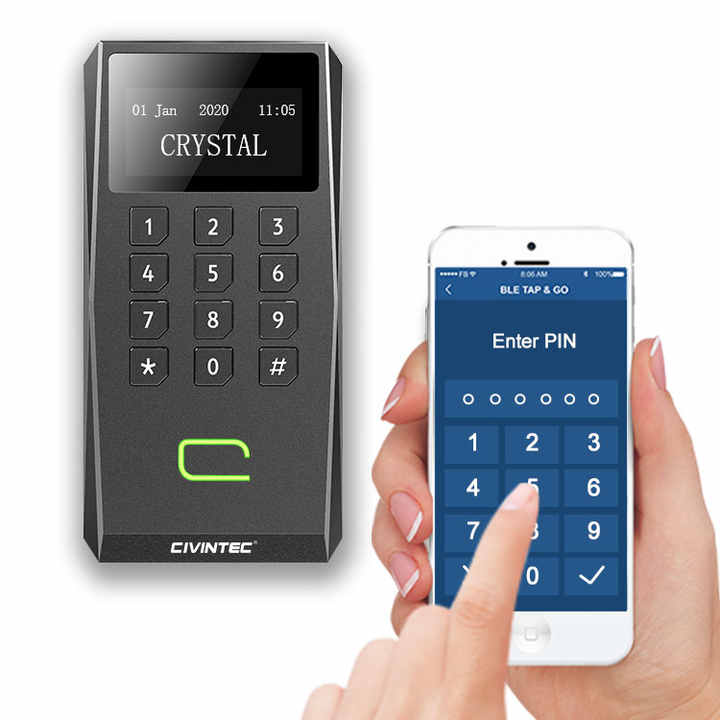 Wiegand RS485 OSDP Access Control Keypad Reader support RFID Card, BLE ...