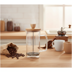 Macchina manuale per caffè/tè in bambù in stile francese, 350 ml. (Lacor 62163) - Product Image 3