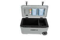Glacière isotherme grande capacité 50L en PP/PE pour le transport de vin jusqu'à 3 jours, idéale pour le camping et les activités de plein air