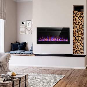 <span class=keywords><strong>Chimenea</strong></span> Eléctrica <span class=keywords><strong>de</strong></span> 1500 W con Calefactor Incorporado y Juego <span class=keywords><strong>de</strong></span> Leños <span class=keywords><strong>de</strong></span> Cristal para Viviendas Económicas y Decoración <span class=keywords><strong>de</strong></span> Hoteles - Product Image 5