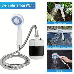 Pompe de douche électrique portable rechargeable par USB pour le camping, le jardinage, le nettoyage des animaux domestiques - Product Image 4