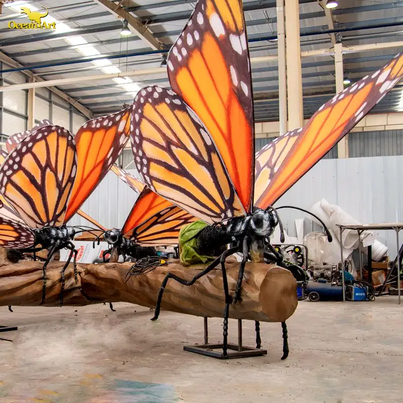 놀이 공원을위한 대형 애니메이션 곤충 나비 모델 사용자 정의