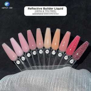 OEM ODM HEMA & TPO FREE Reflective <b>Builder</b> Liquid Selfleveling Nail Construction Gel Liquid <b>Builder</b> Nail Gel in a Container - Product Image 1