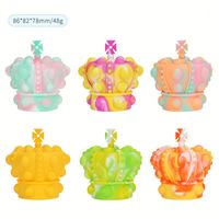 Juguete para apretar arcoíris de descompresión sensorial 3D para niños y adultos, juguete de descompresión de silicona para niños
