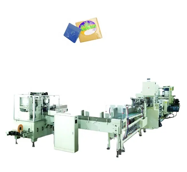 Volautomatische Hotel Servet Papier Productielijn Servet Tissuepapier 1/4 Foldng Machine Snijmachine